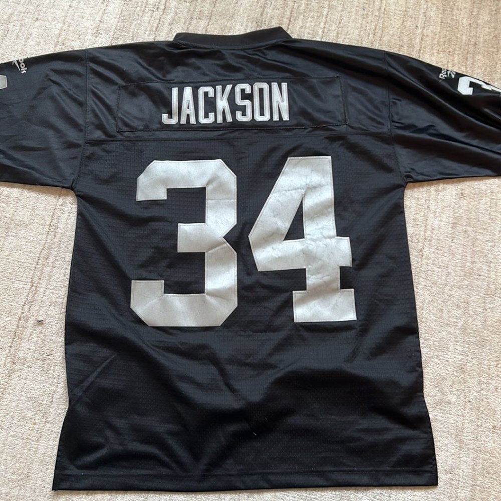 NFL Vintage Reebok Bo Jackson #34 Raiders Football Jersey Men's Size Medium